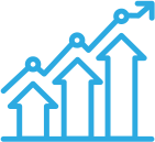 Grafik Datenübersich GlucoContro.online blau